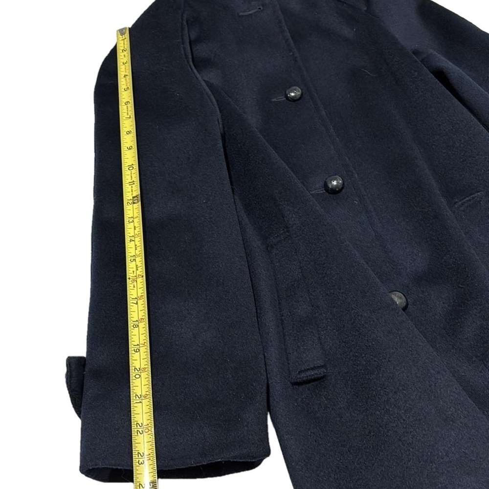 Ferncroft Vintage 100% Wool Coat, Size 8, Navy Blue - Picture 9 of 11